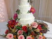 4 tier wedding love cake