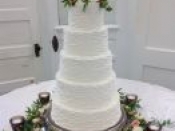 5 tier wedding cake floral base