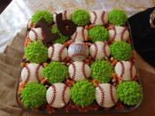 baseball bday cupcakes