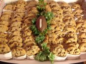 cookies with football decor