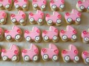 pink carriage cookies