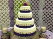 purple band cake